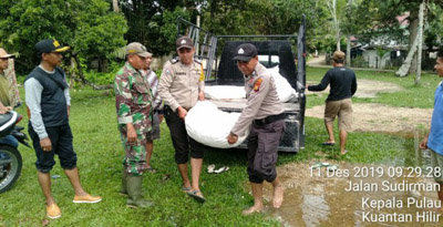 Kapolres Kuansing Salurkan Bantuan dan Minta Jajaran Siaga